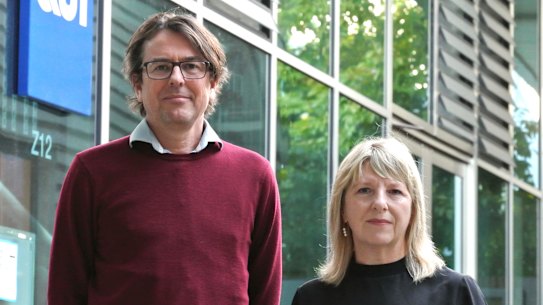 Queensland University of Technology creative industries, education and social justice deputy dean Professor Gavin Sade (left) and academic lead Professor Sandra Gattenhof (right). 