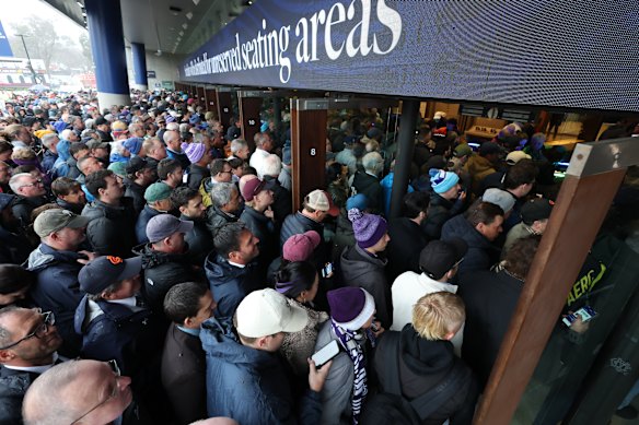 Fans arriving for the AFL Grand Final 2026.
