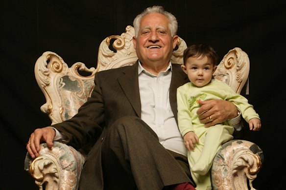 Franco with Alessia in 2004.