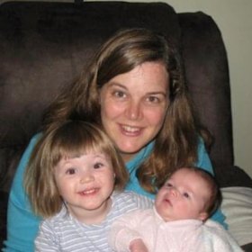 Meron Savage with her daughters. 
