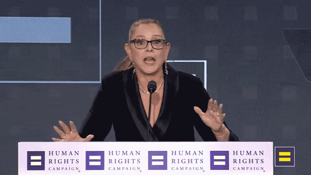 Hollywood actress upset her son isn’t gay fumes in bizarre spectacle at Human Rights Campaign gala