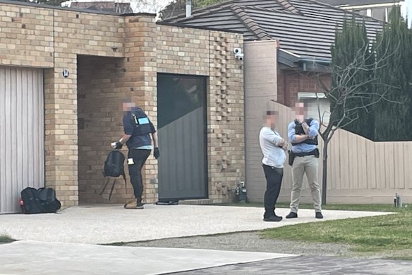 Neighbours said federal police scoured the property.