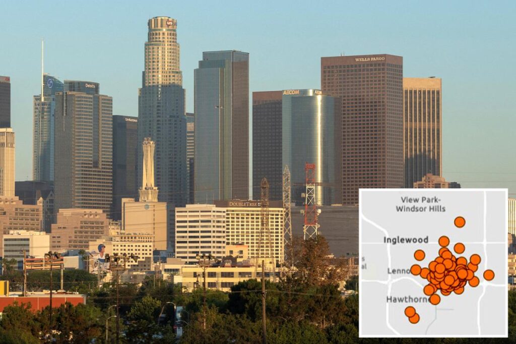 Barrage of earthquakes suddenly strike Los Angeles Barrage of earthquakes suddenly strike Los Angeles
