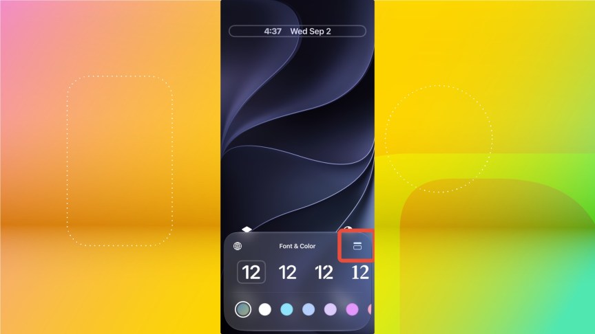 The tiny clock Lock Screen option in iOS 27.
