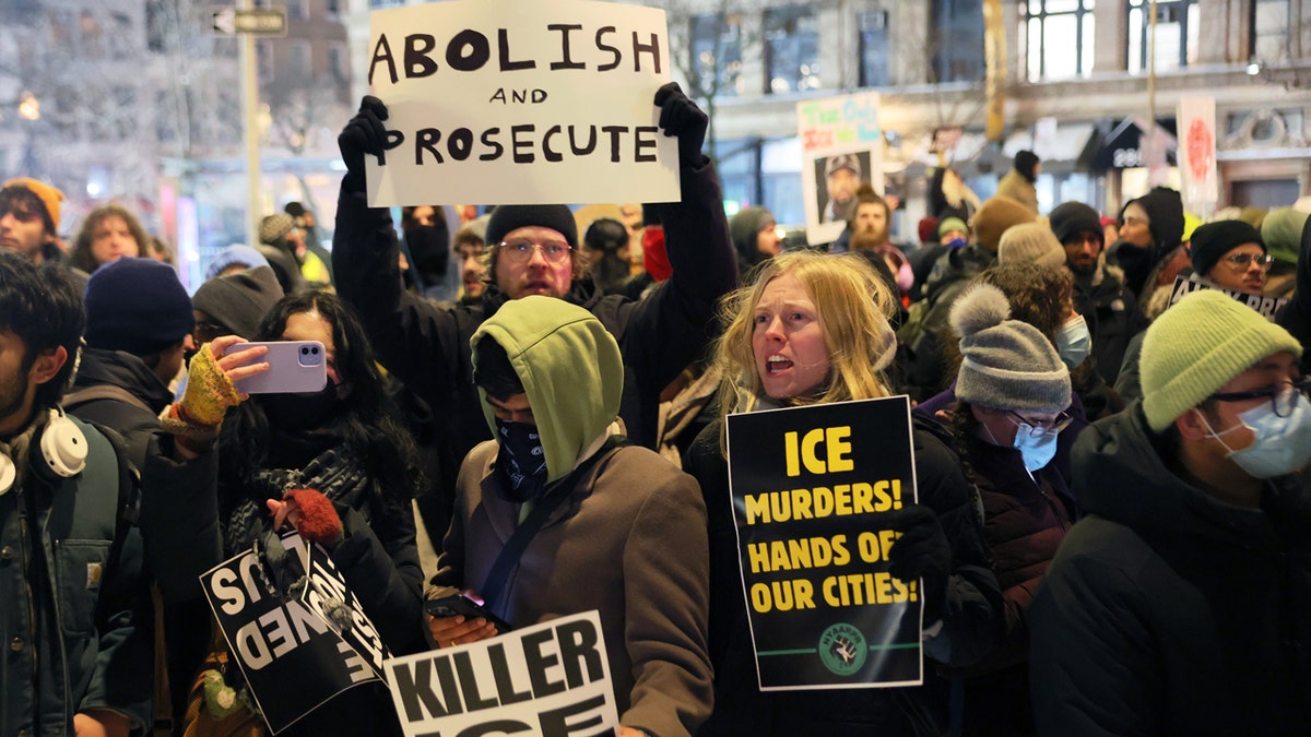 Immigration Activists Demonstrate Against ICE In New York City