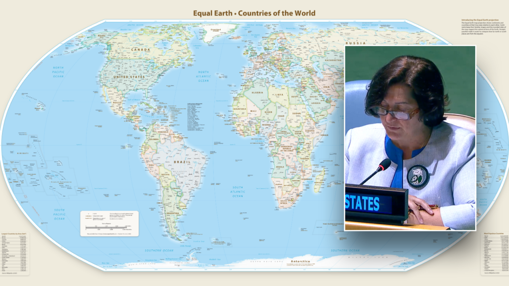 United Nations votes 164-1 for Equal Earth map after US brands it ‘radical ideological project’ United Nations votes 164-1 for Equal Earth map after US brands it ‘radical ideological project’