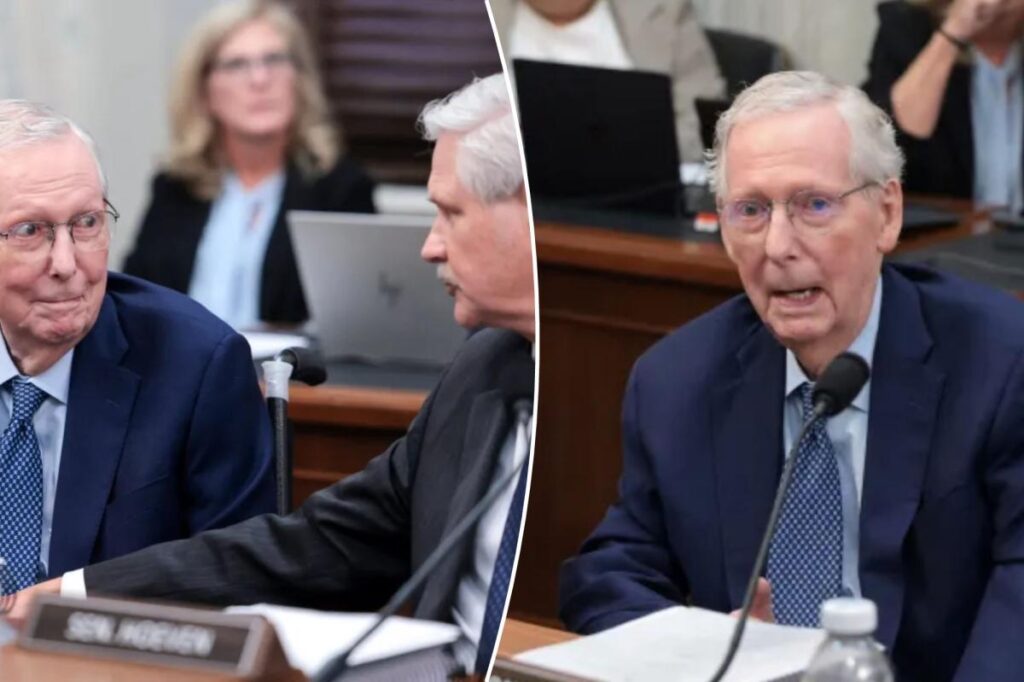 GOP senator tries to tell soft-spoken Mitch McConnell how to vote during farm bill markup