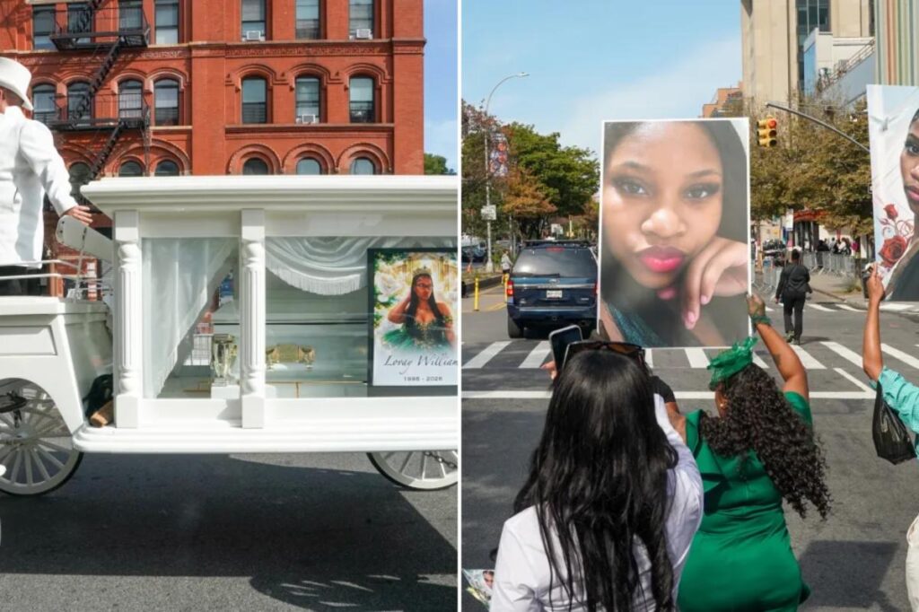 Mourners flood funeral held for tragic NYC mom beaten to death in front of 7-year-old daughter: I’m very devastated