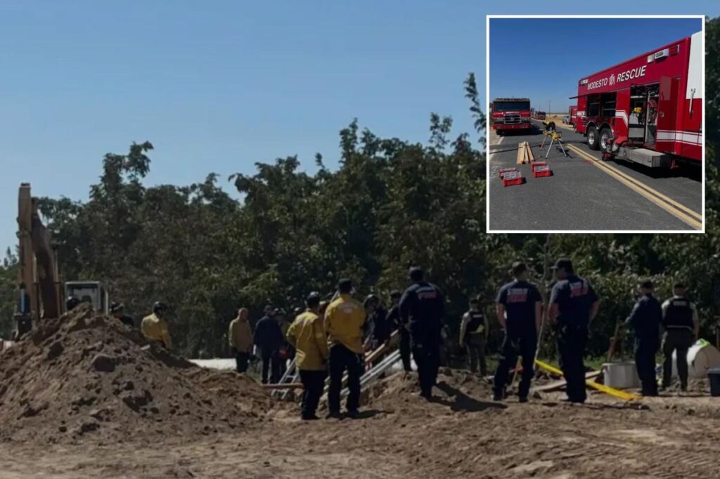 Horror California collapse kills trench worker who was trapped underground for hours Horror California collapse kills trench worker who was trapped underground for hours
