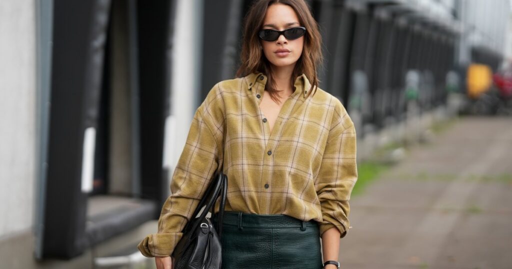 Skip the Basic Cardigan — All the Cool Girls Will Be Wearing This Luxe-Looking Shirt Style Come Fall