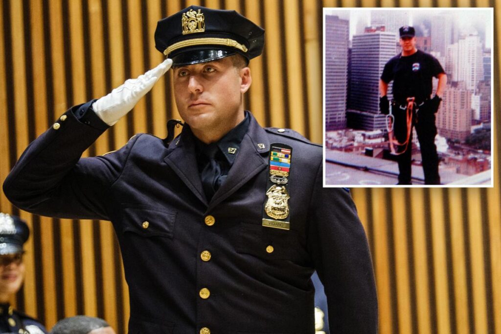NYPD legacy cop promoted to sergeant — nearly 25 years after detective dad, FDNY uncle lost lives on 9/11